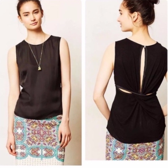 Anthropologie Tops - Dolan Left Coast Astoria Twist Tank Sz S Black